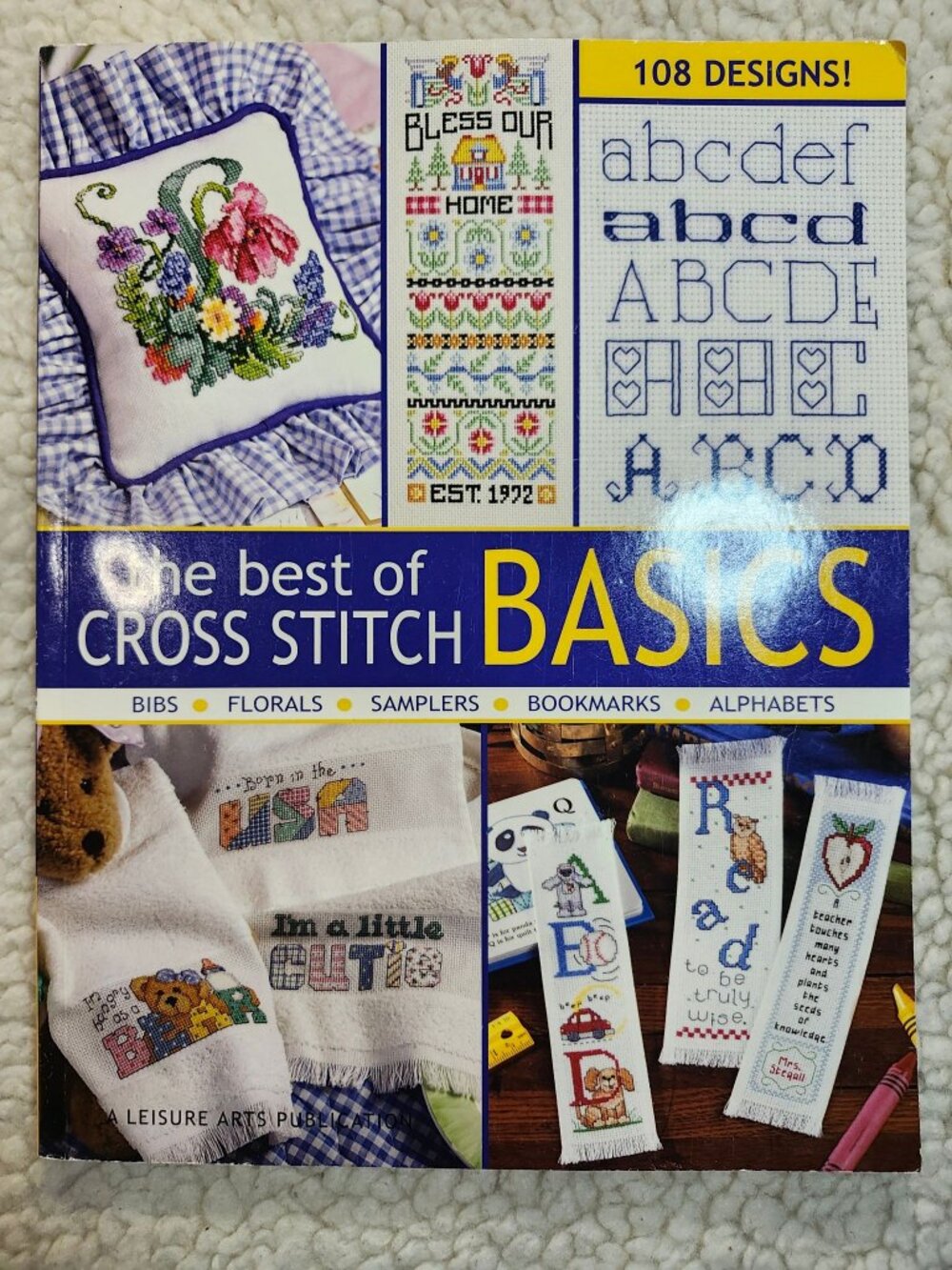 Leisure Arts Cross Stitch Basics Book 108 Designs 2010 Paperback Patterns Crafts